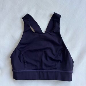 Lululemon fast & free bra size 4 black grape